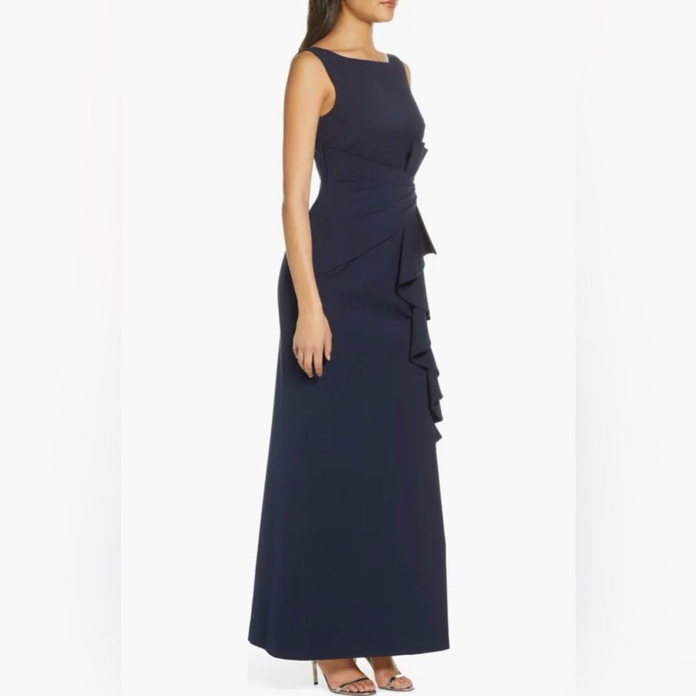 Eliza J Ruffle Front Gown - Picture 3 of 8